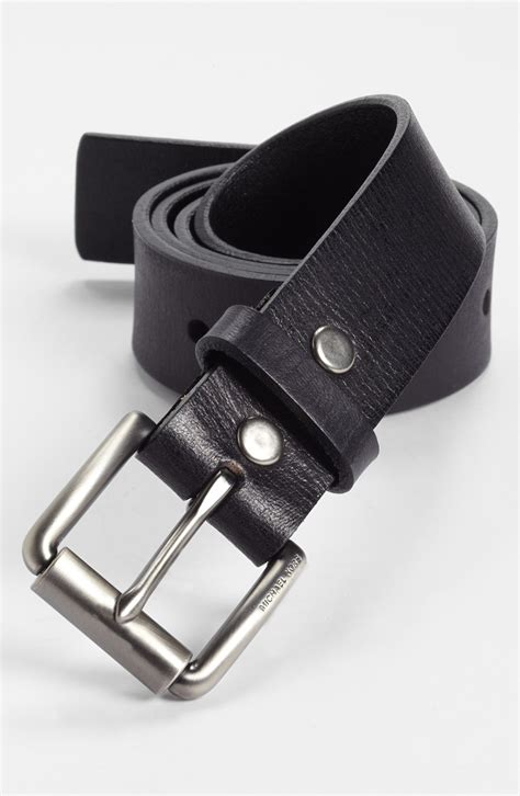 michael kors leather belt|michael kors belt for men.